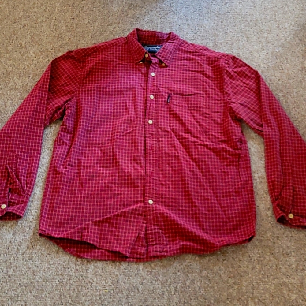Abercrombie and Fitch long sleeve buttoned shirt. SIZE: L